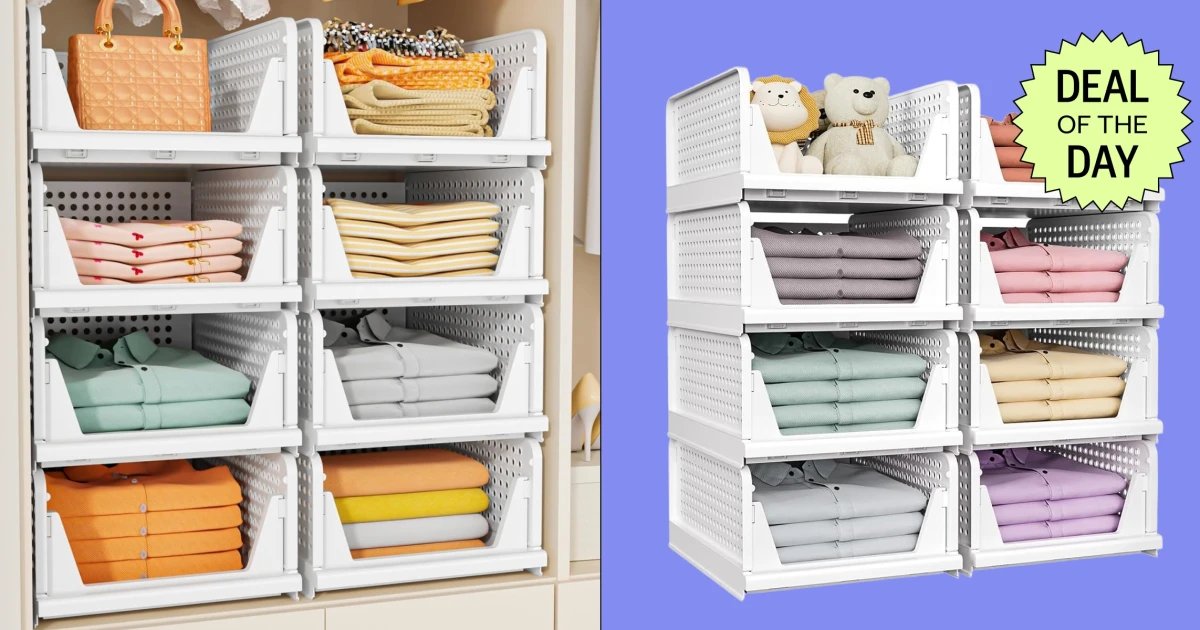 Amazon’s Stackable Storage Bins Are 40% Off