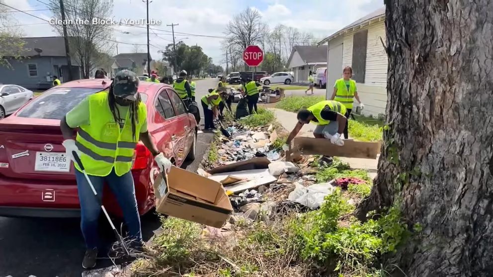 WATCH:  Houston man inspires community cleanup