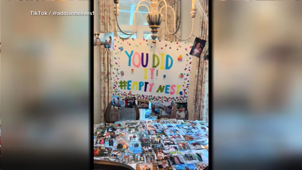 WATCH:  How students are flipping the script with 'empty nester' sendoffs for parents