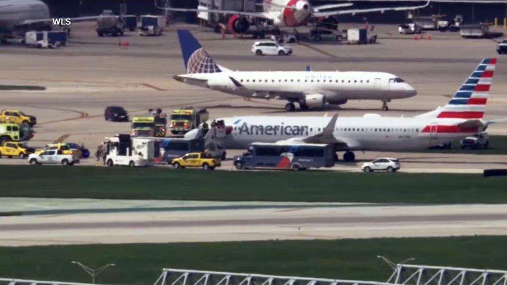 WATCH:  Flight evacuated after 2 tires blew while taxiing for takeoff