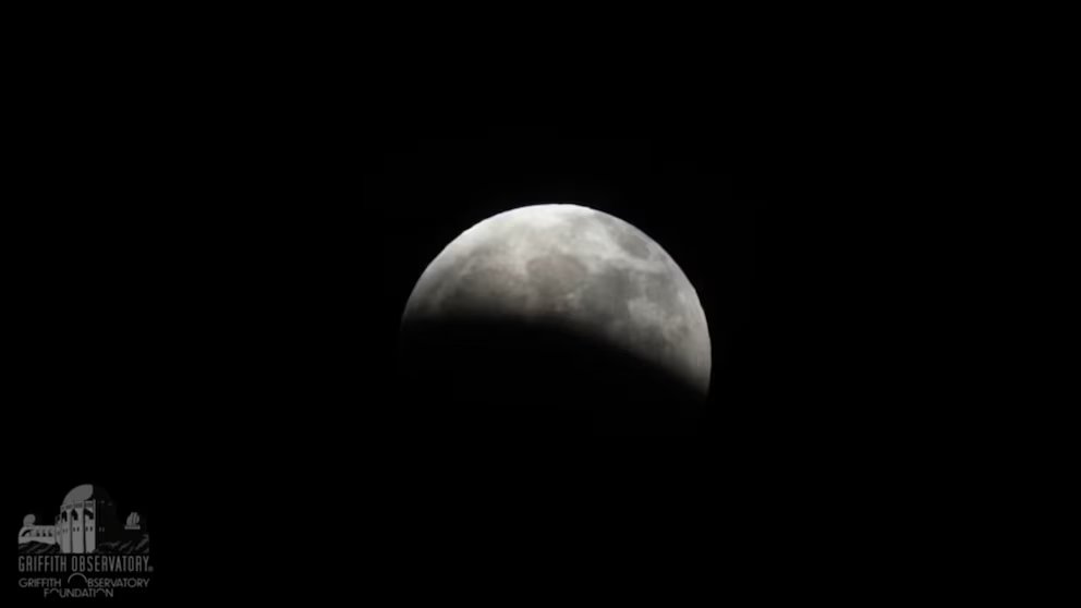 WATCH: Partial lunar eclipse overnight