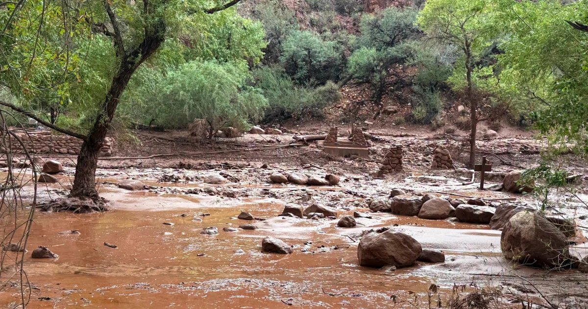 Grand Canyon search continues for 15 missing after flash flood destruction, two deaths
