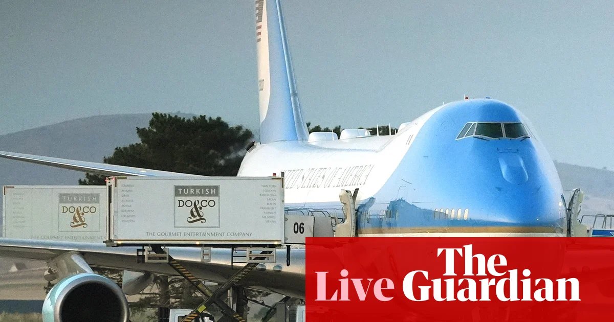 Press corps traveling with Trump kept in dark about president’s catering container switch to secret plane – live | US midterm elections 2026
