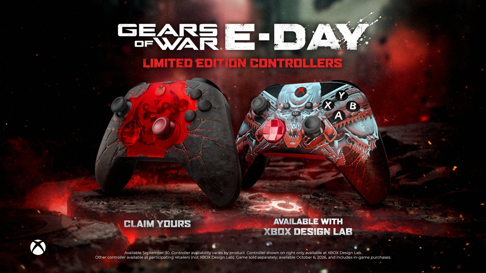 Prepare for Emergence Day with the Gears of War: E-Day Limited Edition XBOX Wireless Controllers