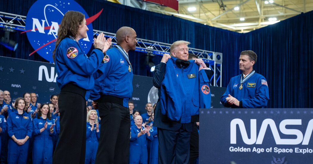 Trump Creates a Space Academy and Honors the Artemis Astronauts