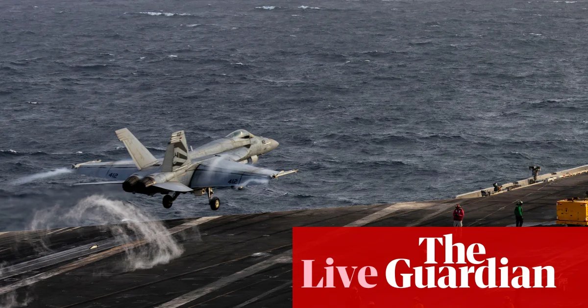 Trump dismisses concerns about USS Abraham Lincoln, saying its record-breaking 250 days at sea ‘not nearly enough’ – live | US news