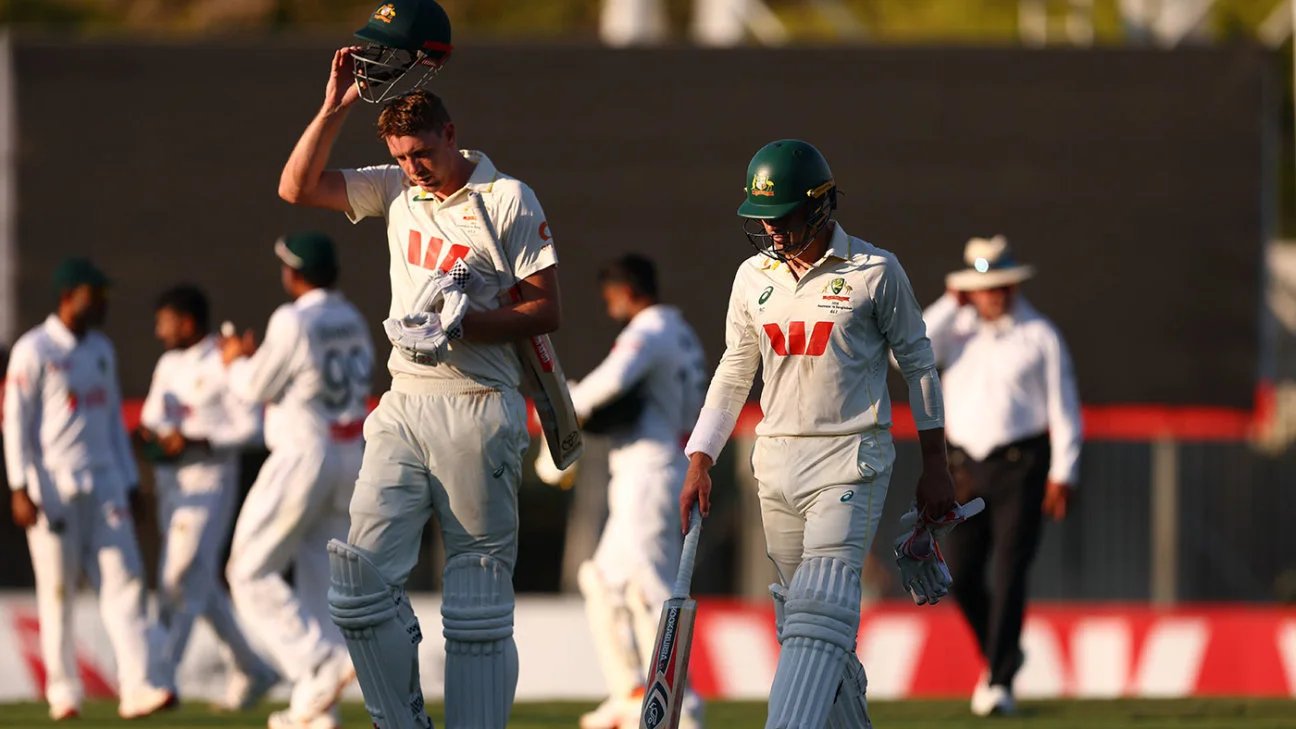 Aus vs Ban 1st Test 2026 – Australia still thinking of victory despite three days on the back foot
