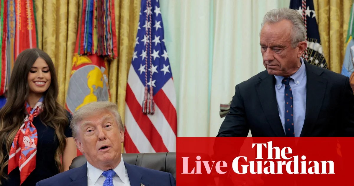 Trump signs executive order to split measles, mumps and rubella vaccine into separate jabs in sweeping change – live | Trump administration