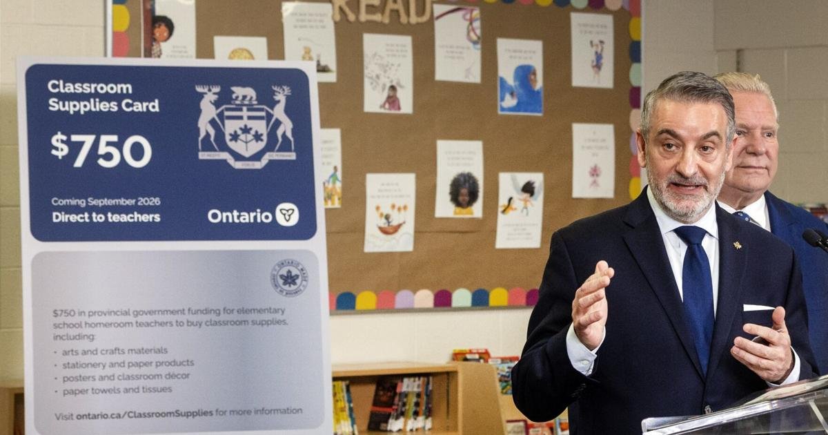 Ontario picks vendor for new $750 teacher spending program