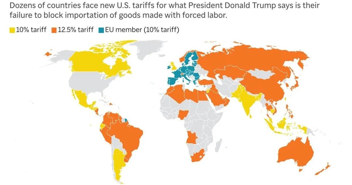 25 states sue over Trump’s new tariffs, calling them ‘pretext’ to replace his old ones
