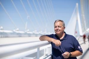 A walk across the Gordie Howe Bridge with a man who helped build it — in the shadow of Canada-U.S. tensions