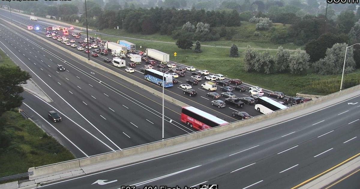 Pedestrian killed in collision with driver on Highway 404 near Finch