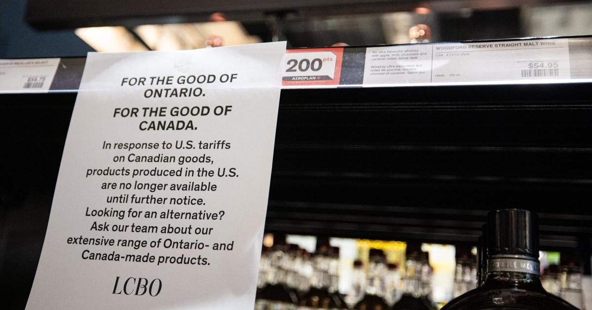 Doug Ford keeps Ontario U.S. booze ban over Trump tariffs