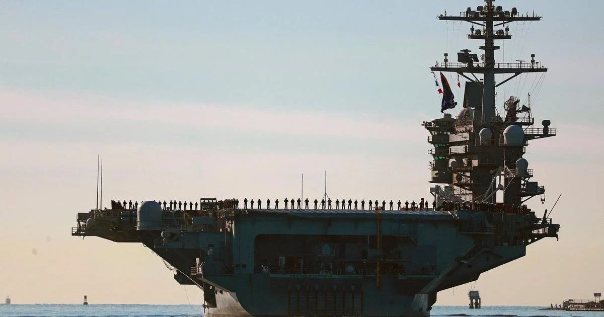 Top US commander visits aircraft carrier, Gaza talks in Egypt and other Mideast news