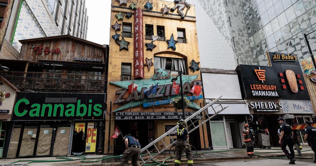 Roof collapses at Toronto's iconic Zanzibar Tavern after 3-alarm fire
