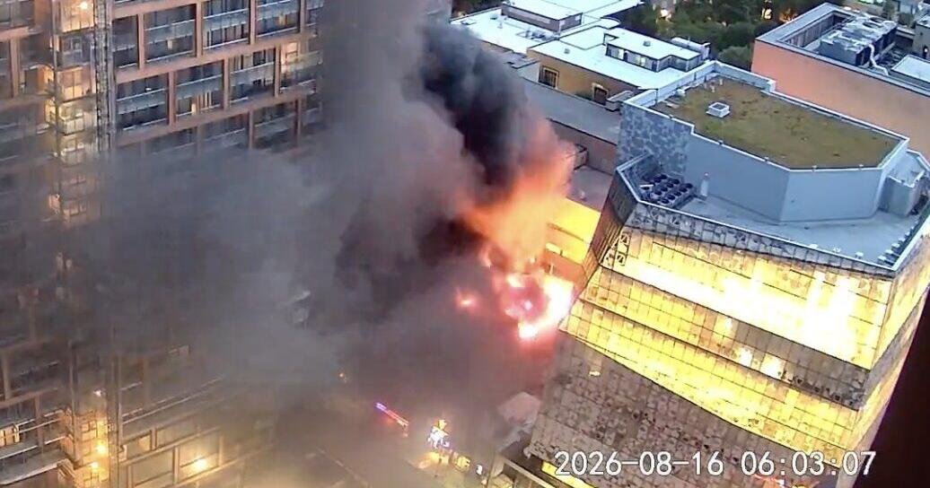New footage shows Zanzibar erupting into flames as the tavern faces a lengthy recovery