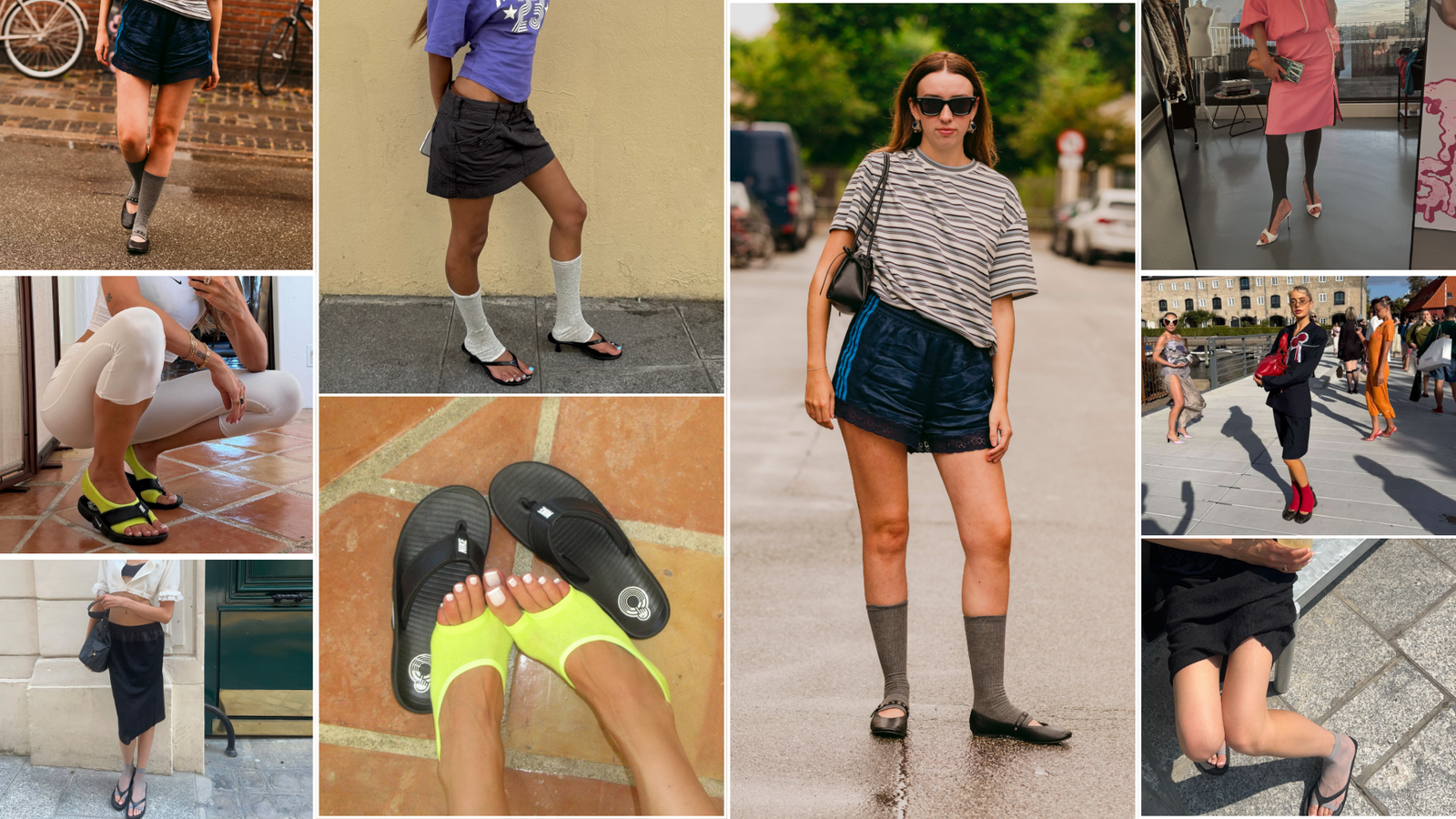 Prepare Your Pedi—Flip-Flops and Heels Look Coolest With This Sock Trend
