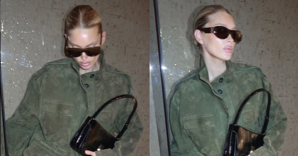 Elsa Hosk Just Swapped Black Shoes For Purple—They’ll Be Everywhere Soon