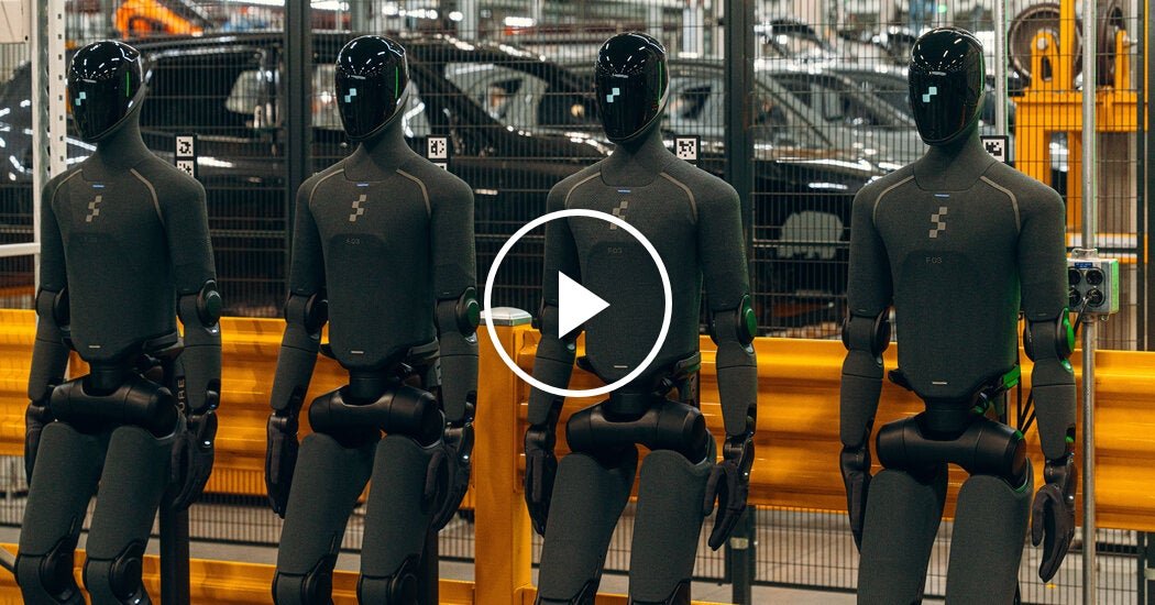 Human-Shaped Robots at This Car Factory Can Perform Humanlike Tasks