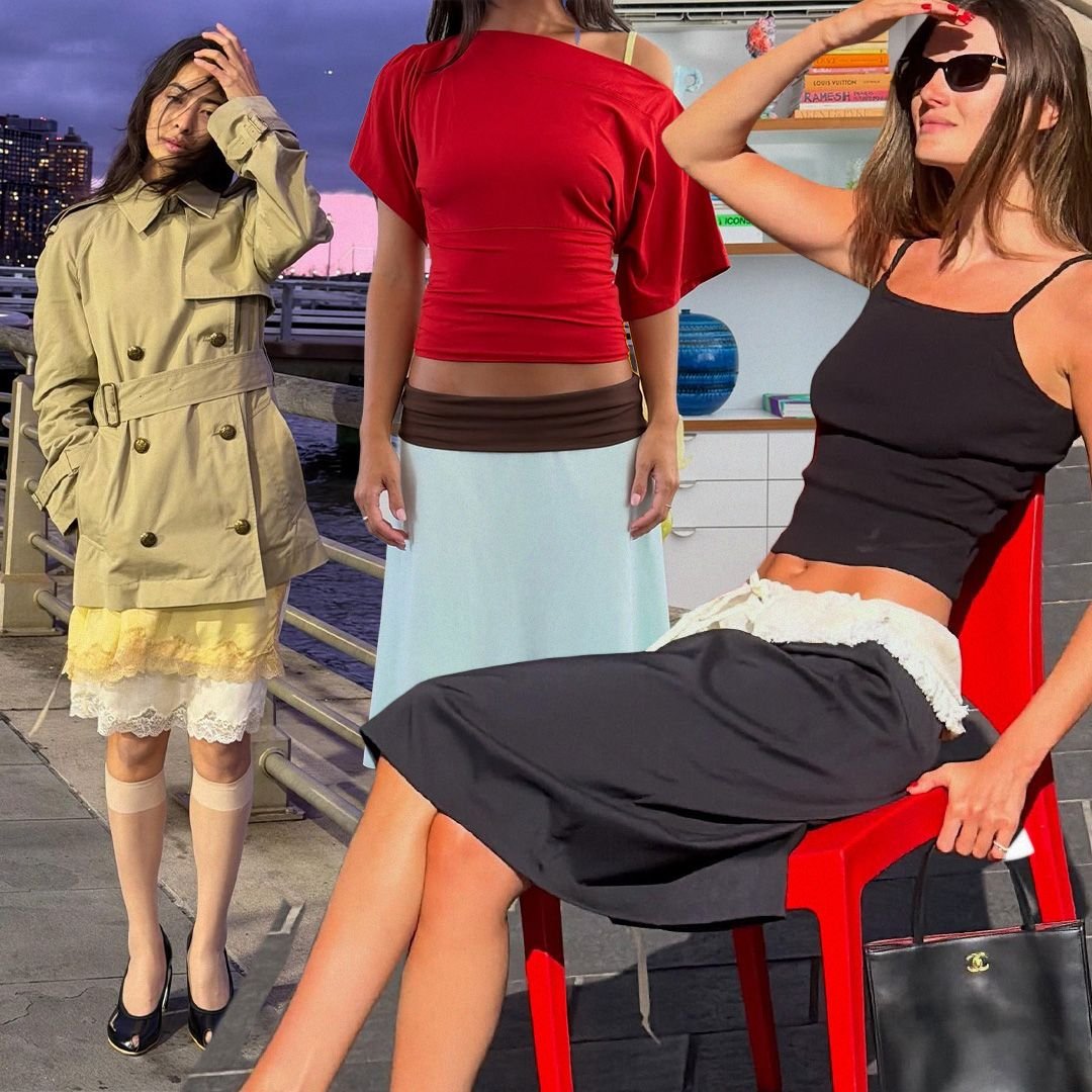 See The Two-Tone Skirt Micro-Trend It-Girls Love