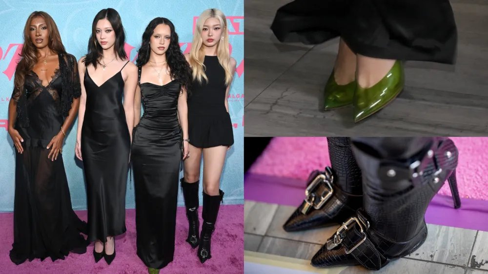 Katseye Paired Their Coordinated Black Dresses With Pumps and Boots