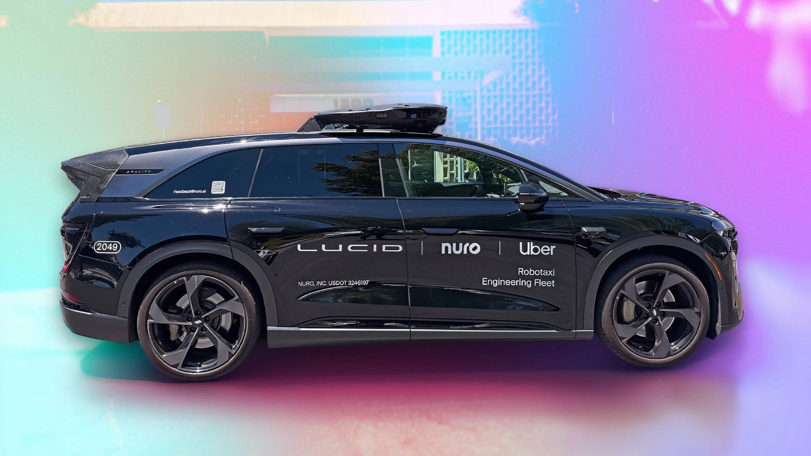 Inside the Luxury Robotaxi Uber, Lucid and Nuro Are Testing