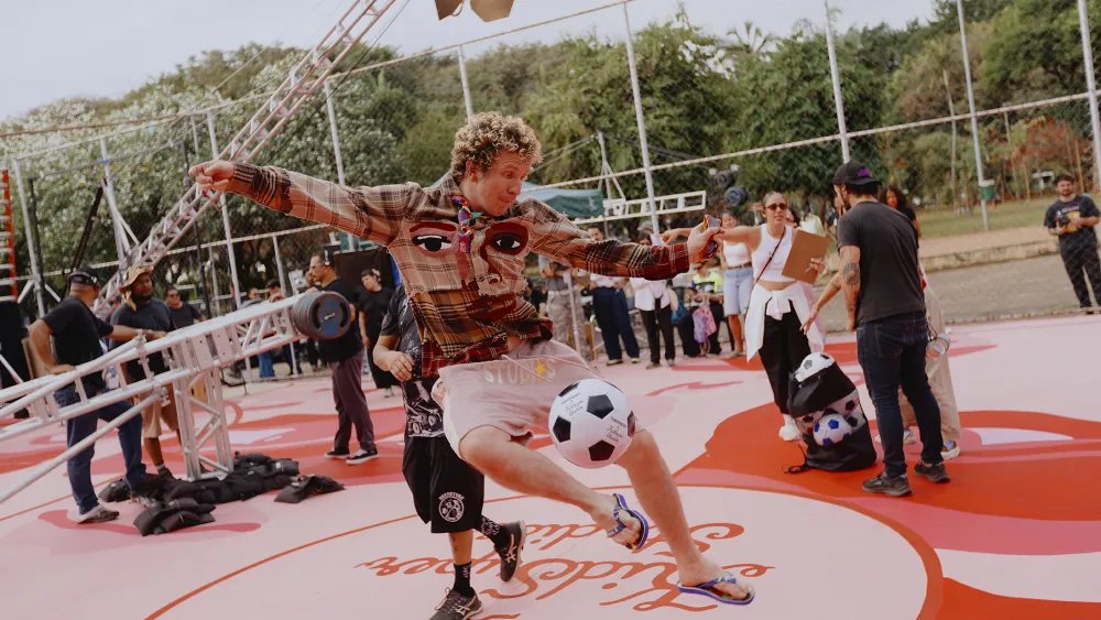 KidSuper Transforms Brazilian Soccer Field Ahead of Havaianas Launch