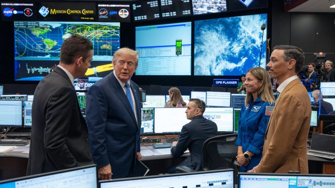Why it matters that President Trump just dialed into a NASA news conference