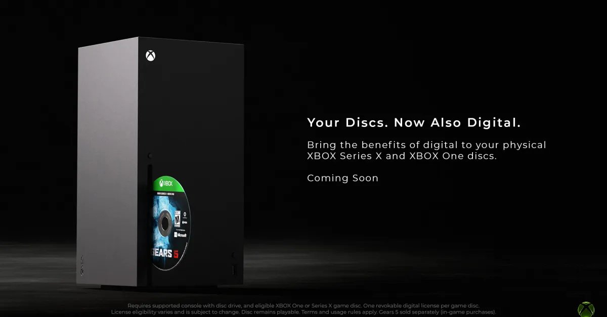 Xbox announces disc-to-digital feature that digitizes your physical games