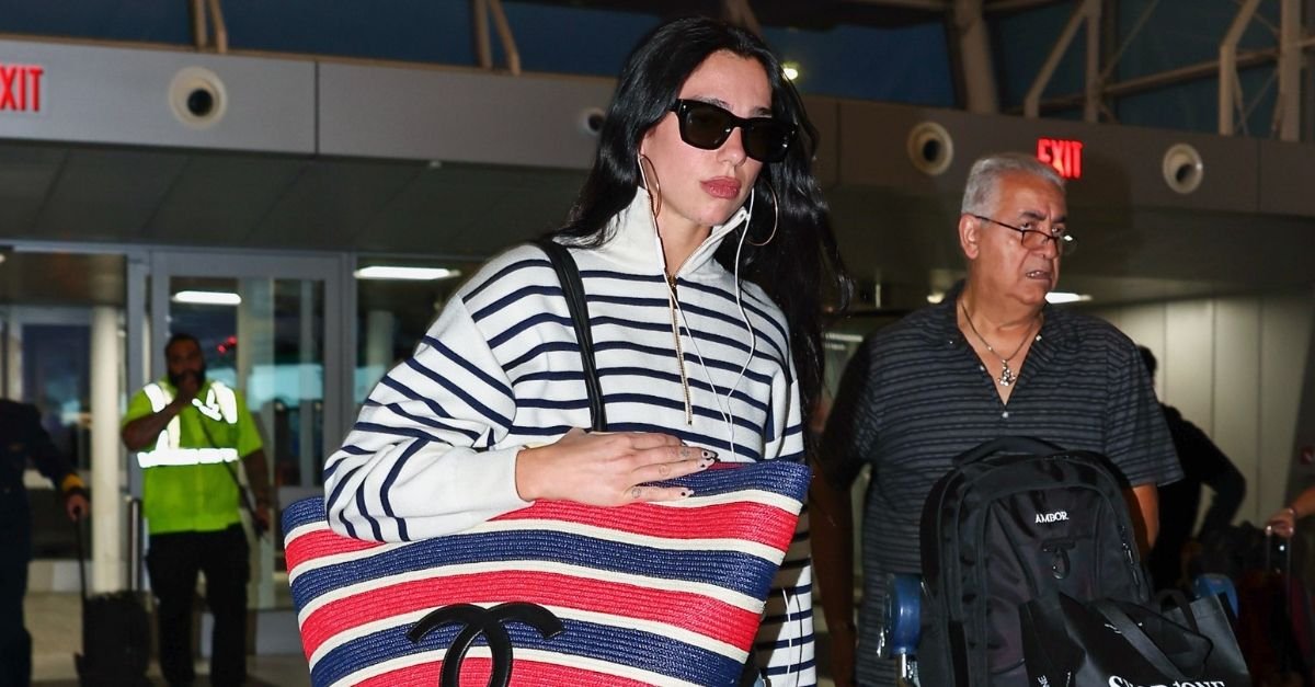 Dua Lipa Swapped Checked Luggage for a Gigantic Chanel Tote