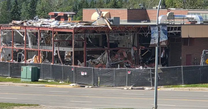 Demolition of Tumbler Ridge Secondary School is now underway