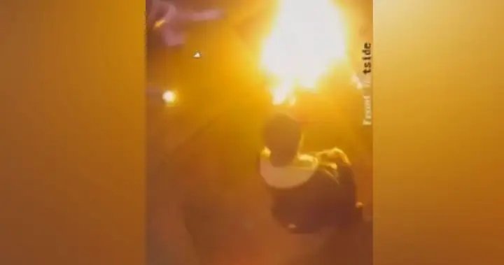 Man accused of setting VPD officer on fire pleads guilty – BC