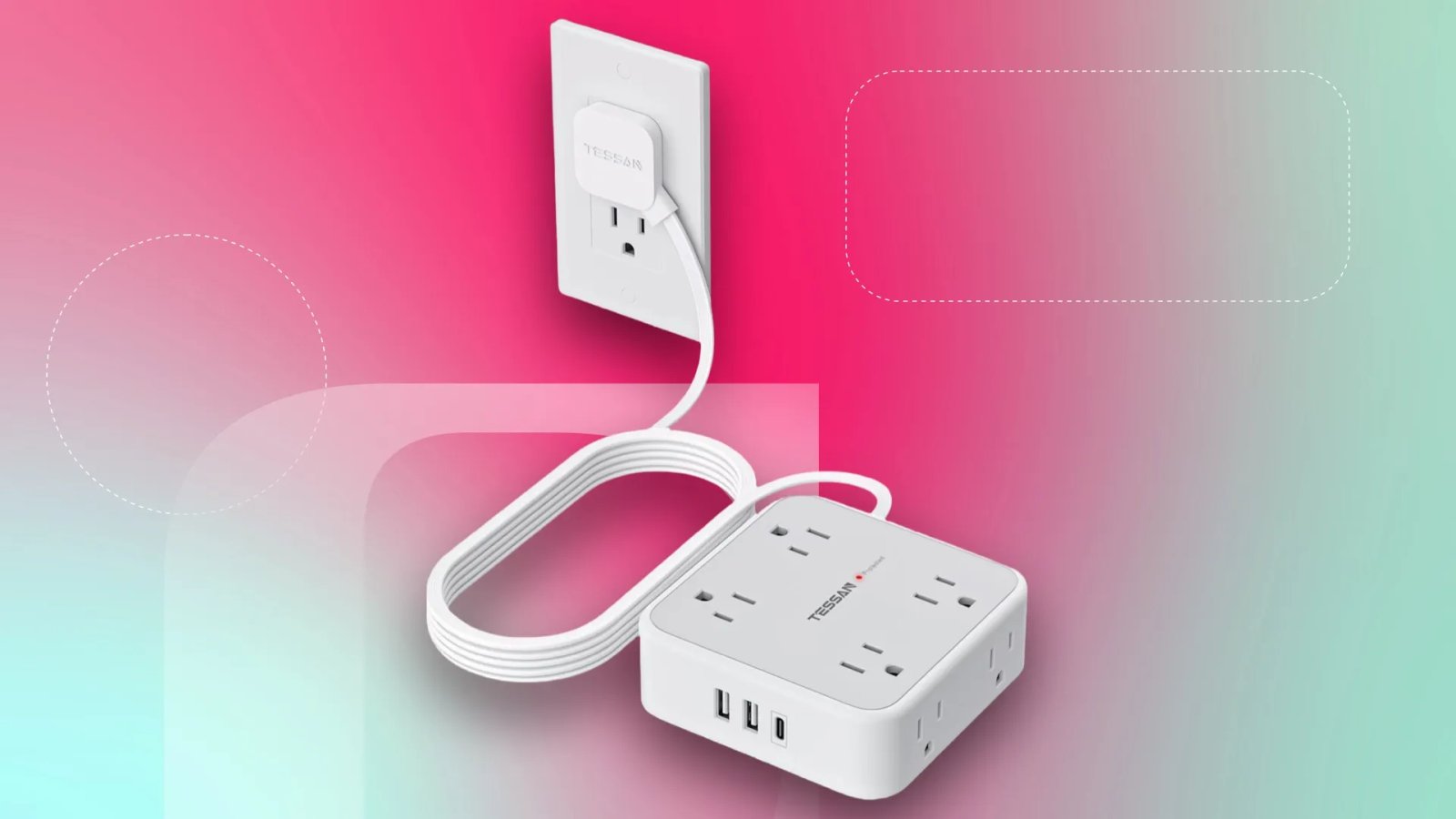 All-in-One Charging Made Cheaper: Save 20% on the Tessan Power Strip Today