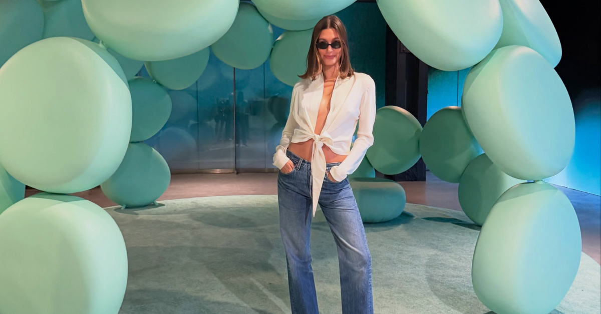 The Blouse Trend Hailey Bieber Is Pairing Jeans and Sandals With