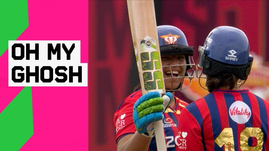 The Hundred Southern Brave vs Manchester Super Giants – All the best shots from Richa Ghosh 50
