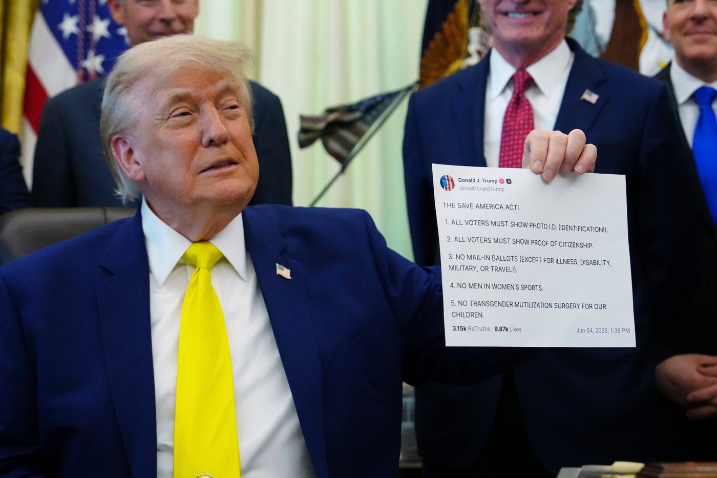 Trump stands to profit off US policy announcements by selling fast access to his social media posts