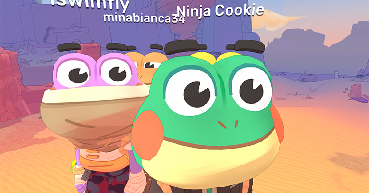 Tongue your friends in Big Hops Together, the froggy platformer’s new eight player co-op update, which was inspired by Mario mods