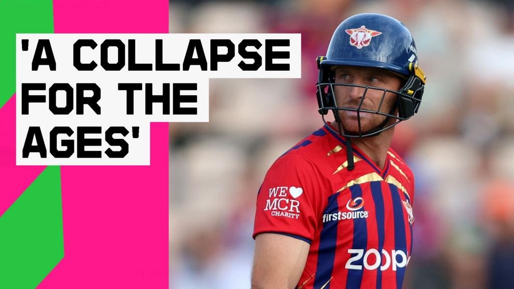 The Hundred Southern Brave vs Manchester Super Giants – watch all eight wickets as Manchester Super Giants crumble from 119-0 to 149-8Manchester Super Giants loss 8 wickets for 30 runs