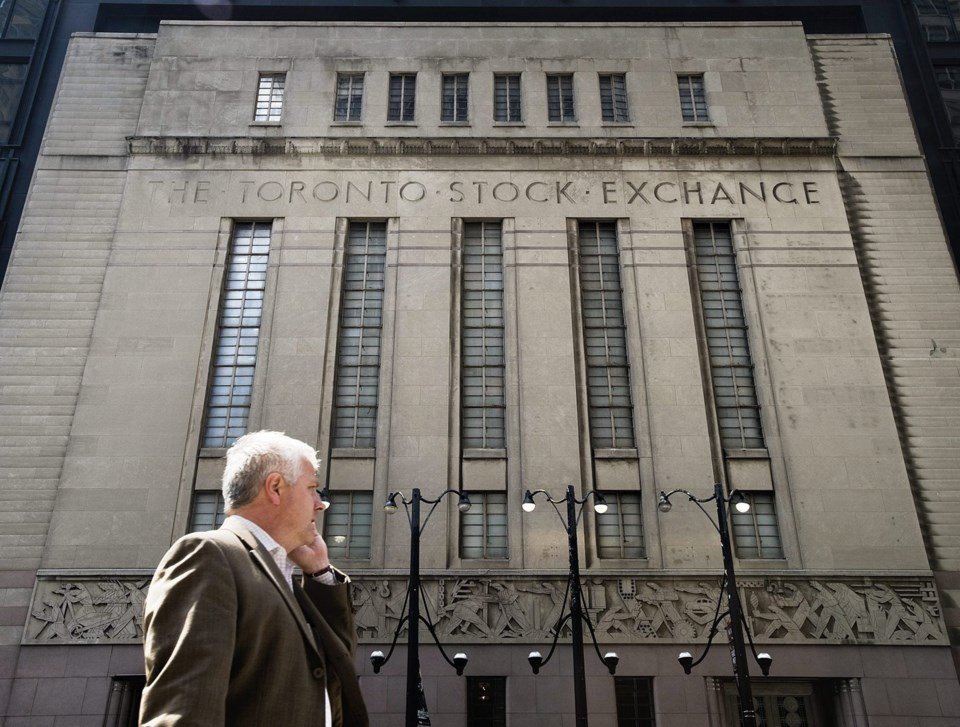 S&P/TSX composite ends lower, U.S. stock markets also down