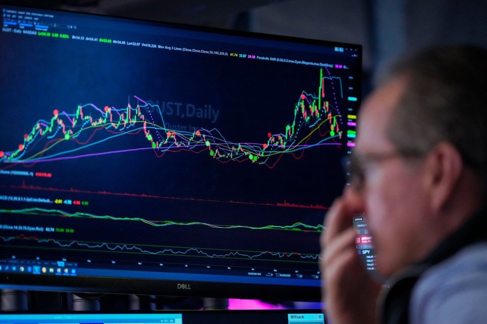 Falling oil prices help calm Wall Street's inflation worries, while chip stocks get back to sinking