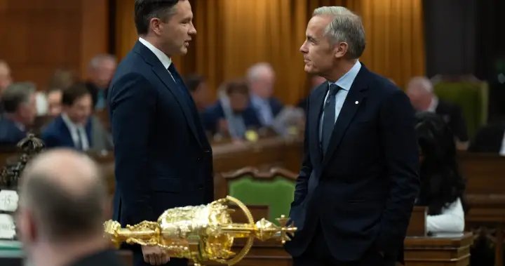 ‘No more caving’: Poilievre urges against concessions in U.S. trade talks – National