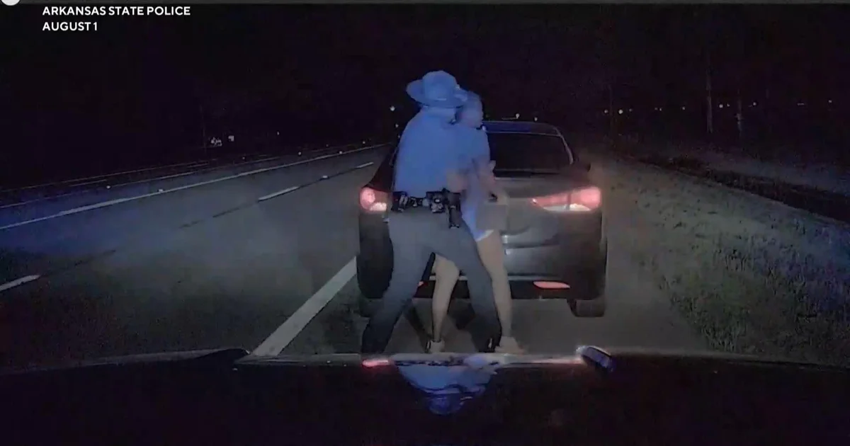 Newly released video shows Arkansas state trooper punching Black woman during traffic stop
