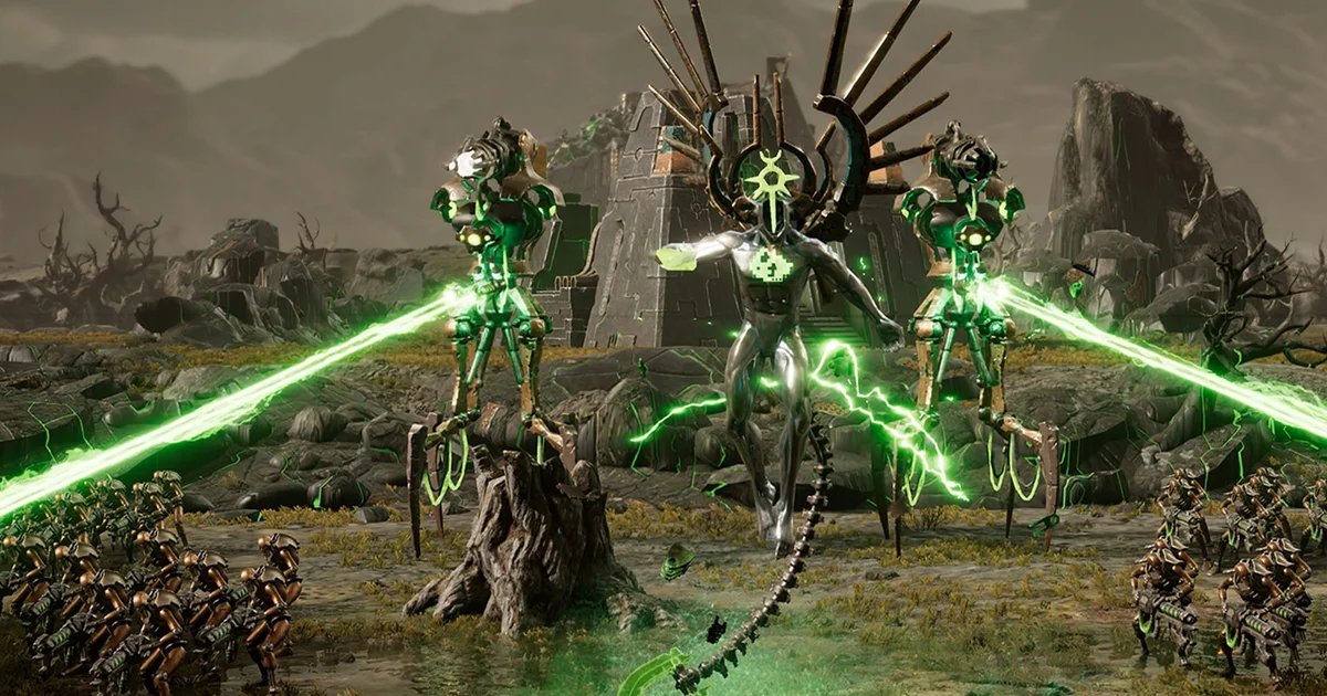 Your most powerful Necron unit in Dawn of War 4 is a sentient shard of a dead star god, and boy does he hate you