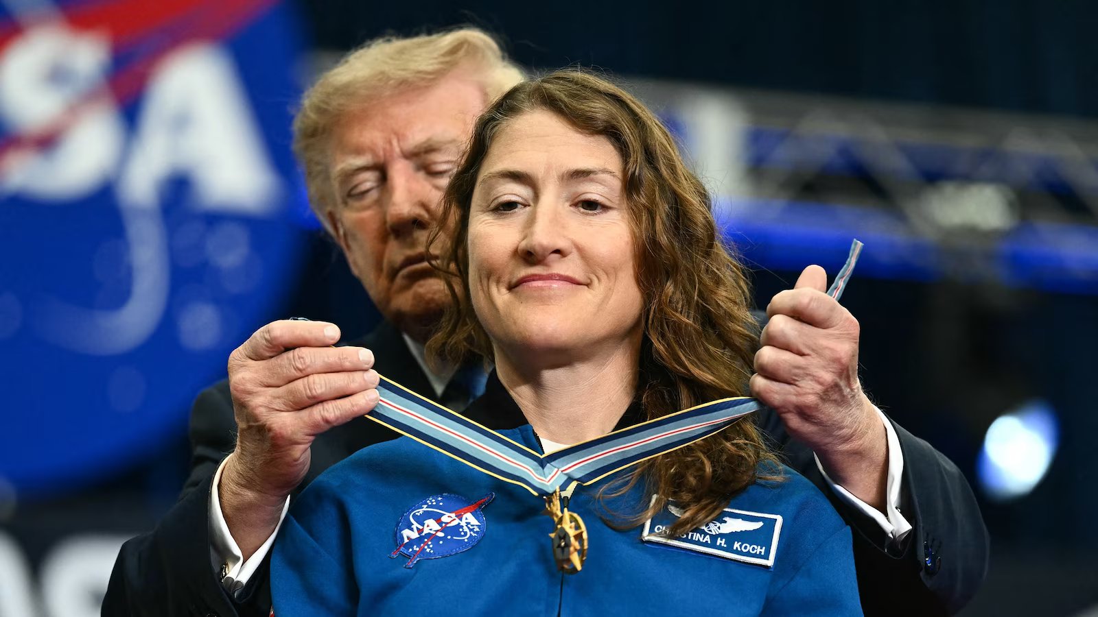 Trump establishes US space academy as Artemis II crew receives Space Medal of Honor