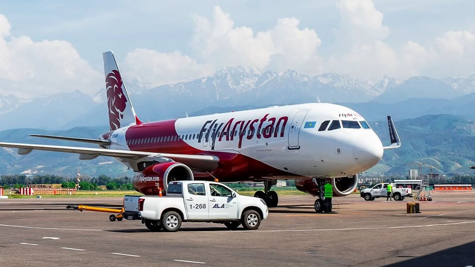 Watch: FlyArystan Airbus A320 Catches Fire At Almaty Airport During Maintenance