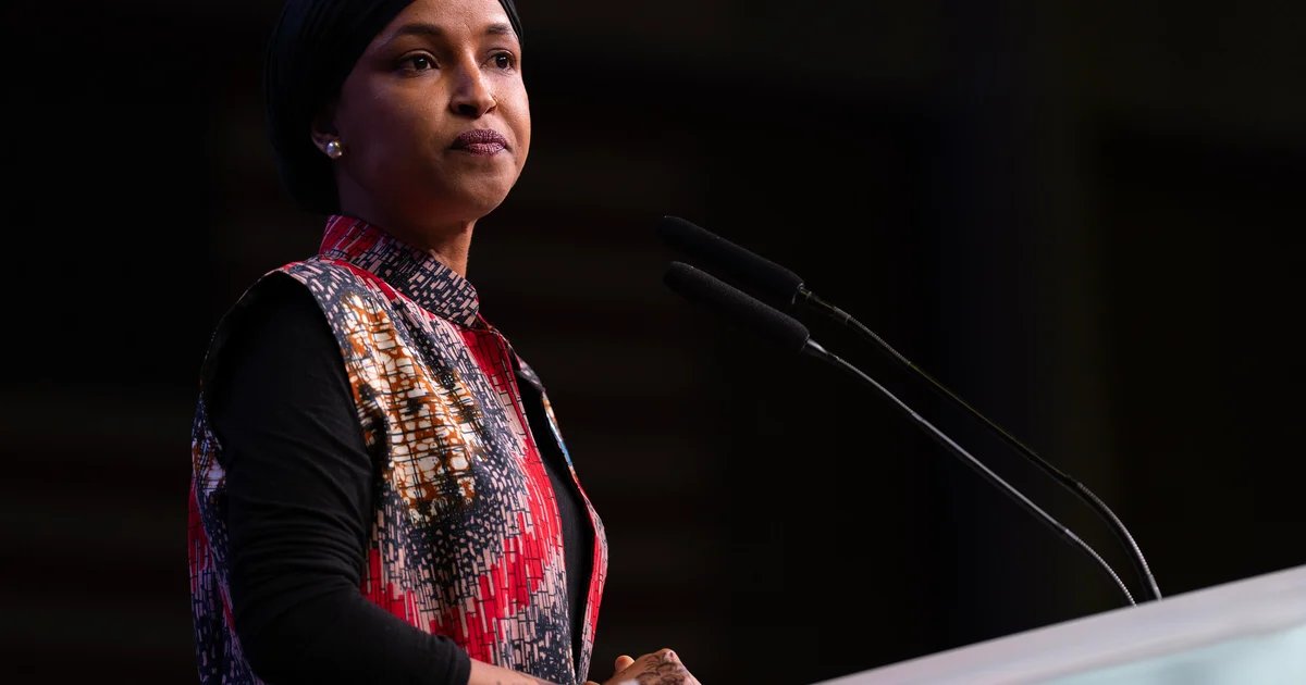 Rep. Ilhan Omar says federal agent was stationed outside her monthly town hall meeting in Richfield, Minnesota