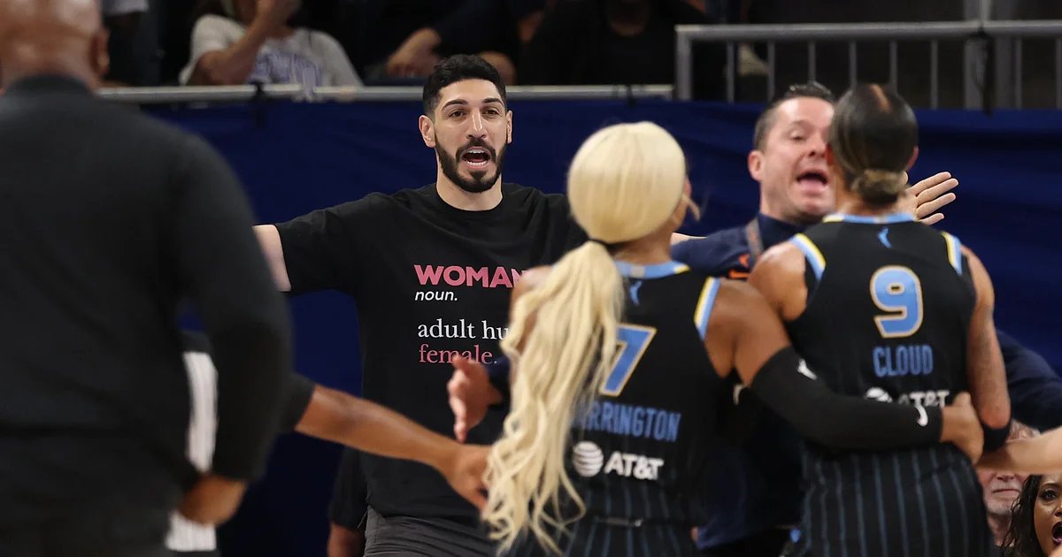 Ex-NBA center Enes Kanter Freedom ejected from WNBA game after being confronted by Chicago Sky star Natasha Cloud