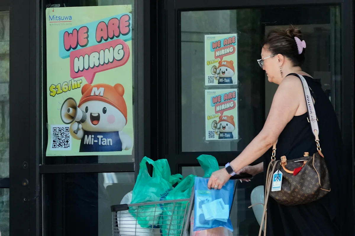 Job openings slowed slightly in June, matching expectations