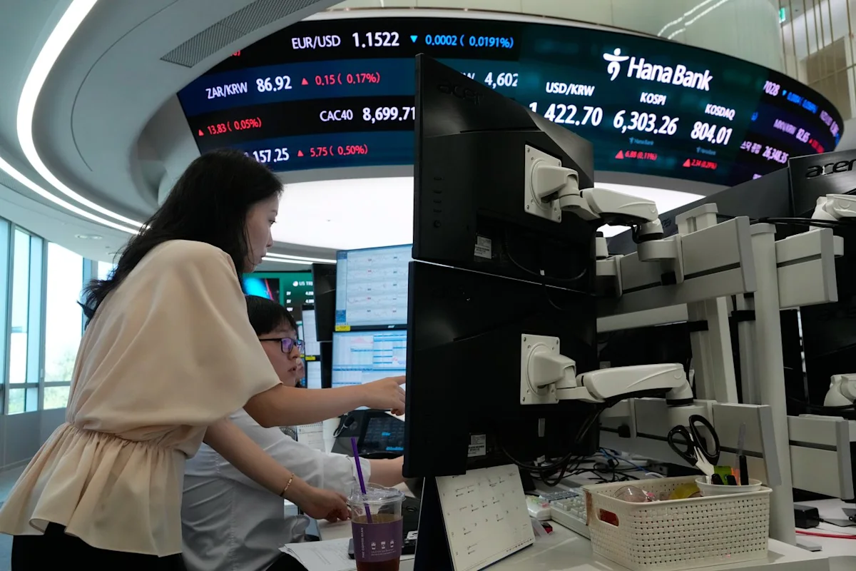 Asian shares are mixed after US stocks fall back while oil rebounds
