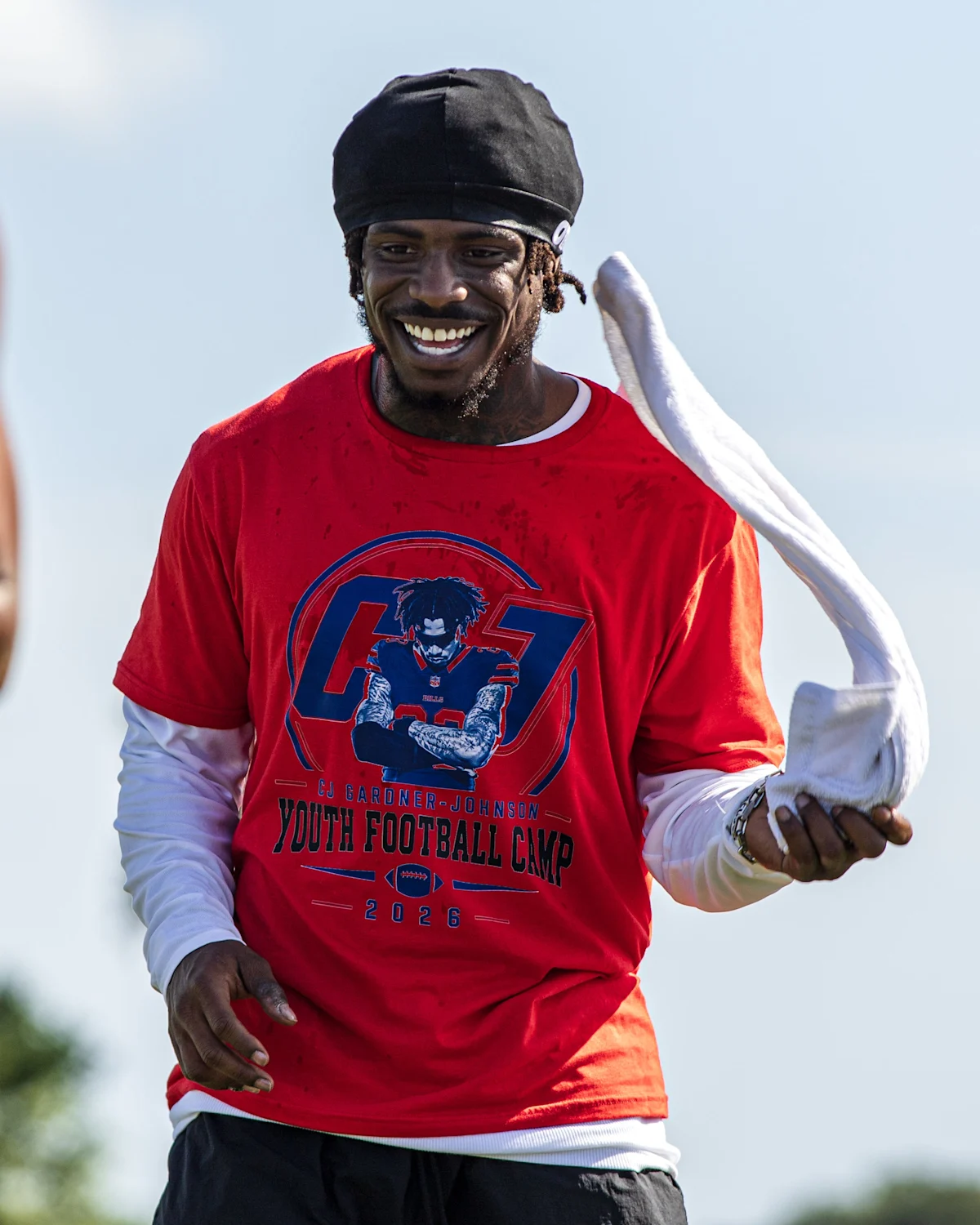 Bills safety CJ Gardner-Johnson carted off field at training camp